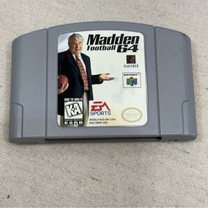 Madden Football 64 (Nintendo 64, 1997) N64 Cartridge only
